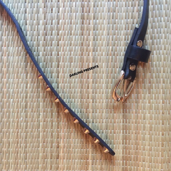 BLACK STUDDED BELT - Picture 3 of 4